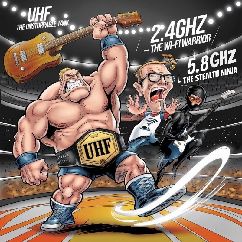 CFG CABLE FREE GUITAR BLOG POST - Tech Talk: Understanding Frequency Bands in Wireless Guitar Systems