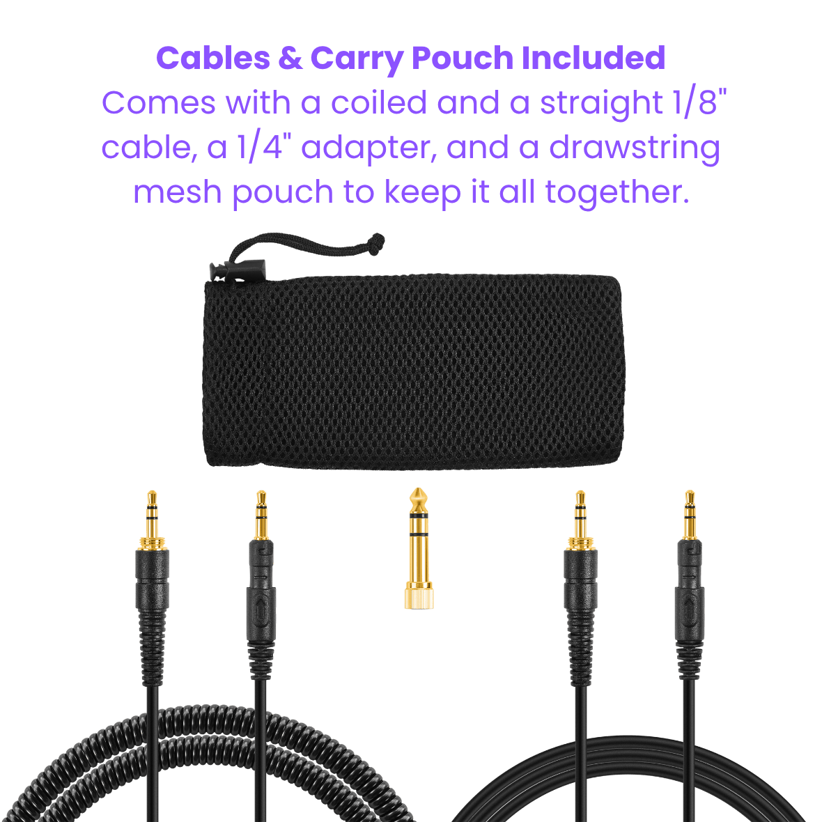 CFG Cable Free Guitar STUDIOSPHERE Monitoring Headphones — For Guitar/Bass, Studio, & Everyday Listening