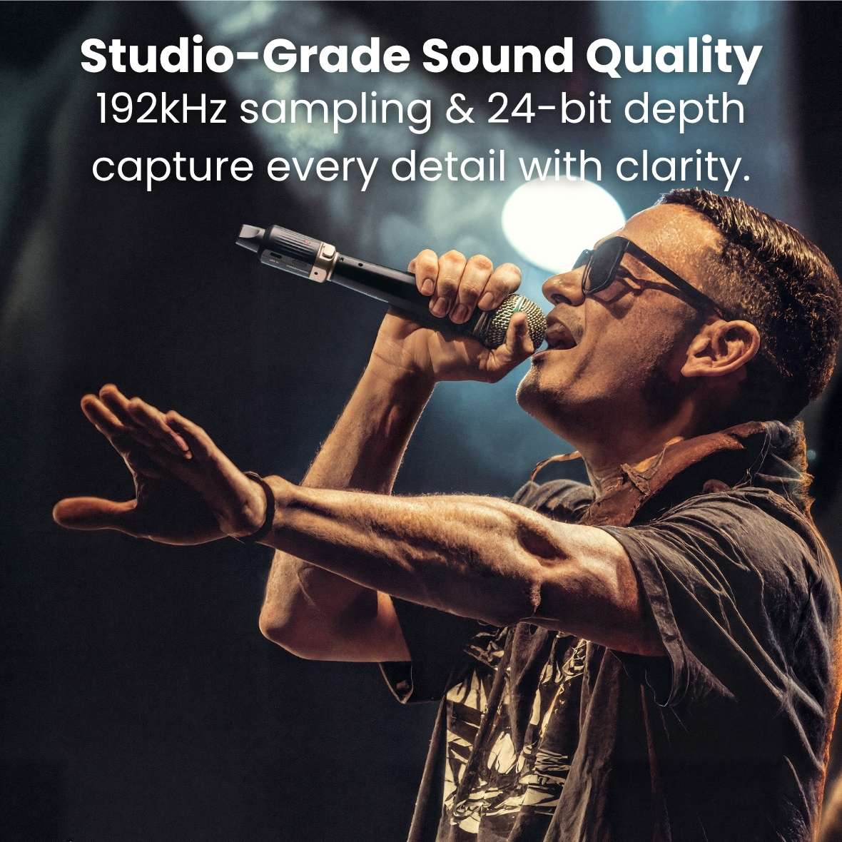 CFG Cable Free Guitar XL-aiR UHF wireless microphone system delivering 192kHz, 24-bit studio-grade audio for live vocal performances