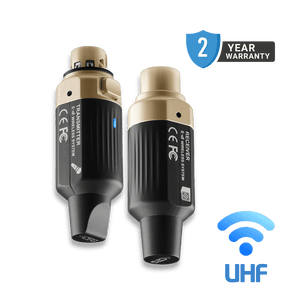 CFG Cable Free Guitar XL-aiR wireless system for dynamic mics microphones rechargeable USB-C range 165 feet 50 meters Pro XLR Audio 6-hour battery