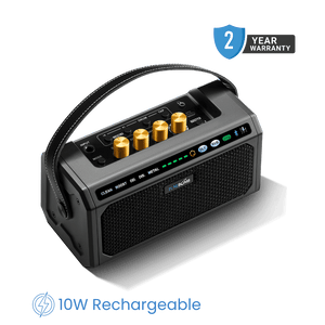 CFG cable free guitar TuneBomb 10w mini amp portable practice travel guitar bass amplifier rechargeable