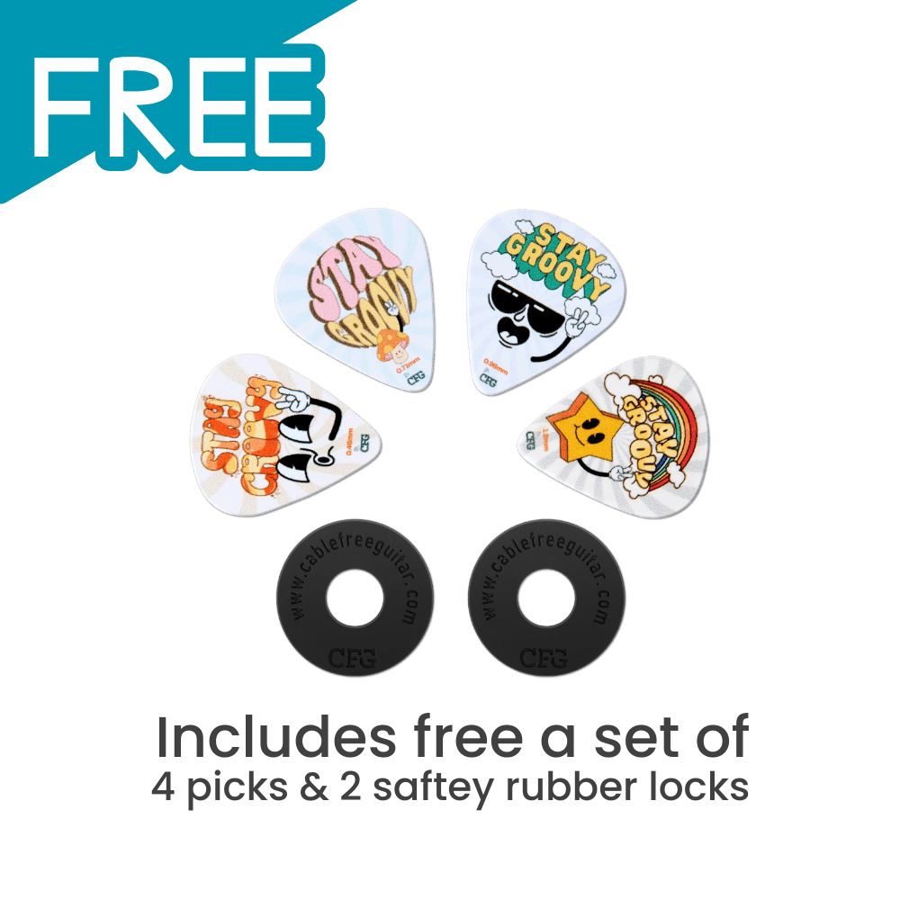 Zero-Gravity Strap for Guitar & Bass