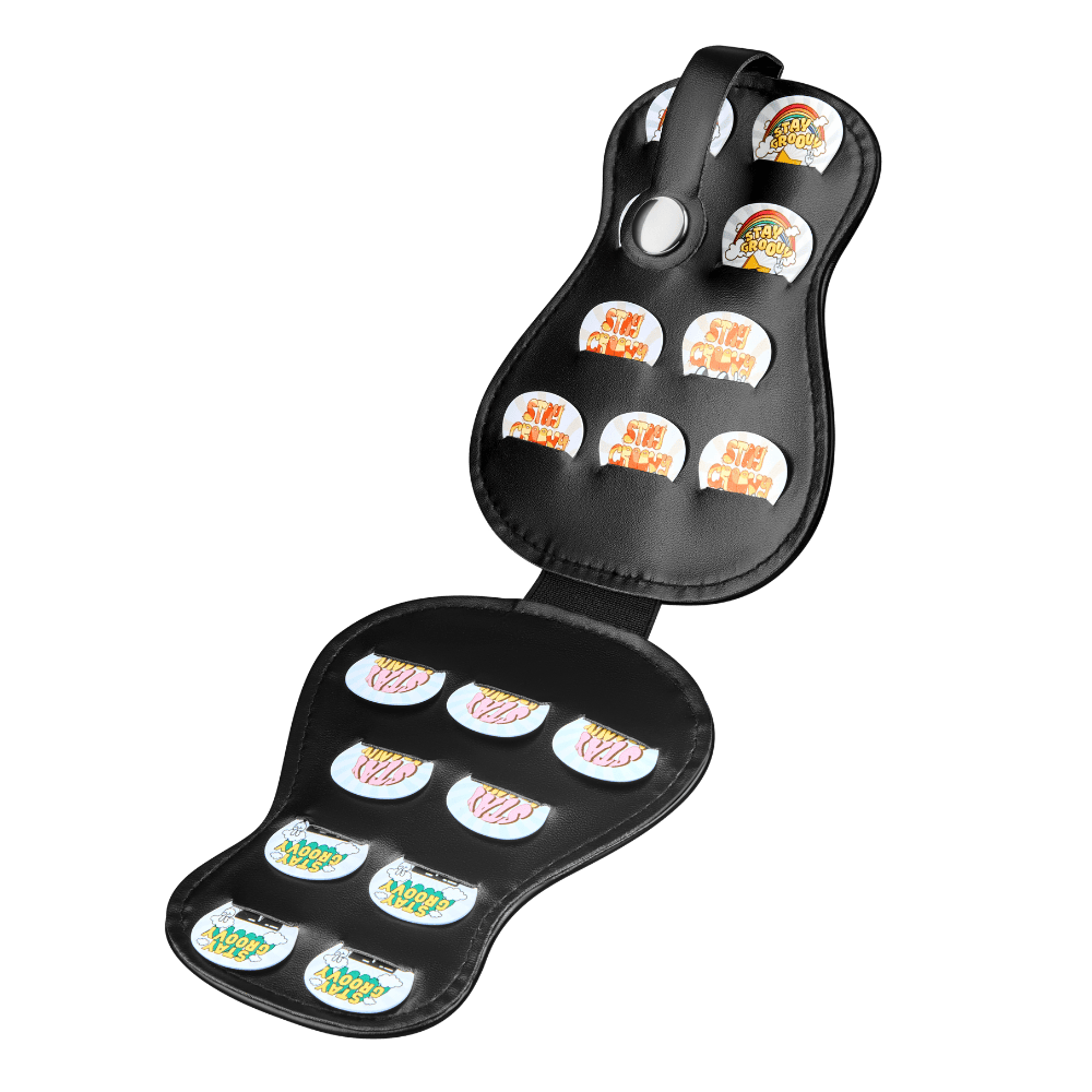 Guitar Pick Wallet with 18 Picks - Perfect Gift for Guitarists