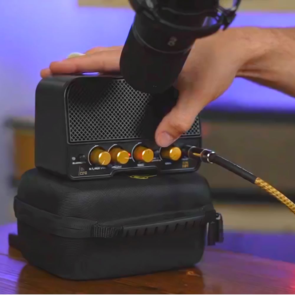 TuneBoy - Portable Rechargeable 5W Mini Guitar & Bass Practice Amp with Clean/Distortion Channels & Bluetooth 5.0