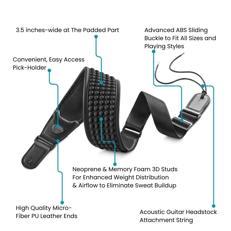 cfg cable free guitar zero gravity strap belt
