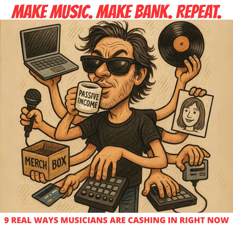 CFG CABLE FREE GUITAR BLOG POST - 9 Musician Revenue Streams That Are Actually Paying in 2025 (Plus One Real-World Success Story)