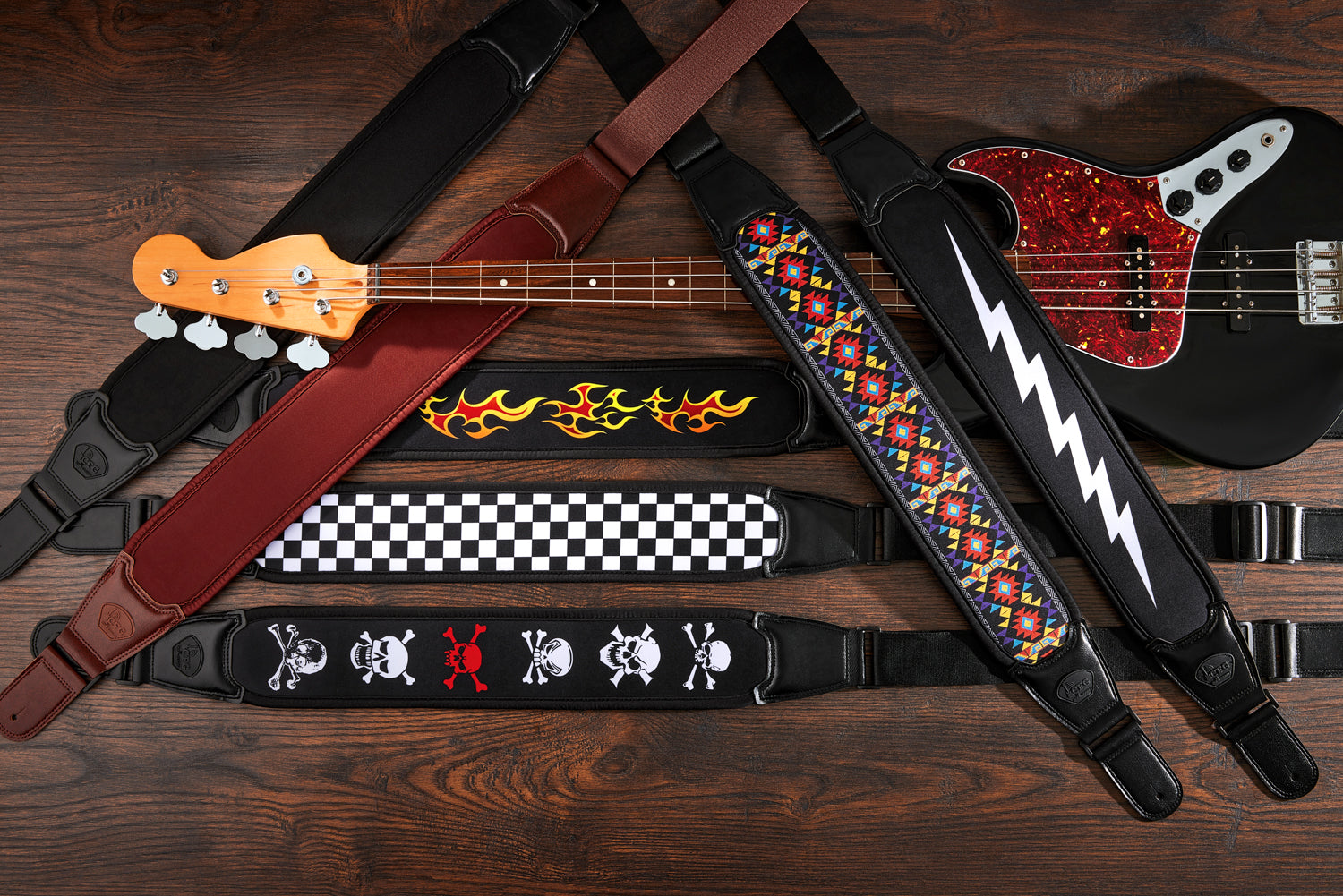 CFG Premium Guitar, Bass & Banjo Straps - Comfort & Support Guaranteed ...
