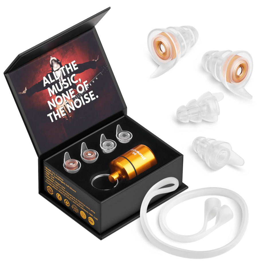 PureNote - Musicians' High Fidelity Earplugs: Superior Sound with Advanced Hearing Protection