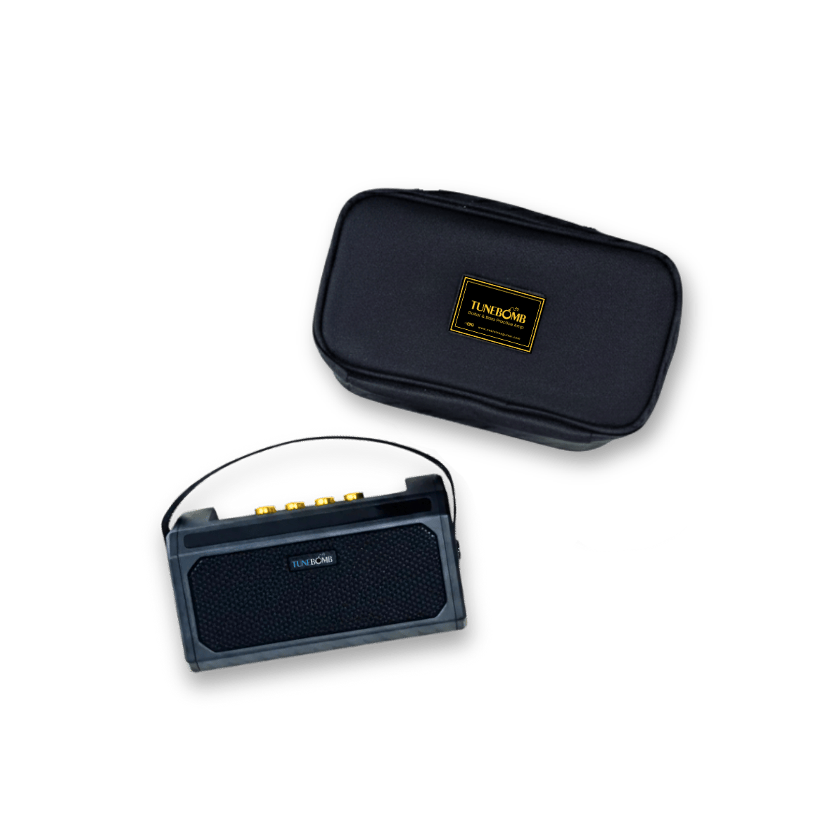 TuneBomb Carry Case: Rugged, Custom-Fit Protection for Your TuneBomb Mini Amp CFG Cable Free Guitar