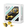 gold purenote guitar bass strap locks straplocks lock security CFG cable free guitar double deck quick release locking system