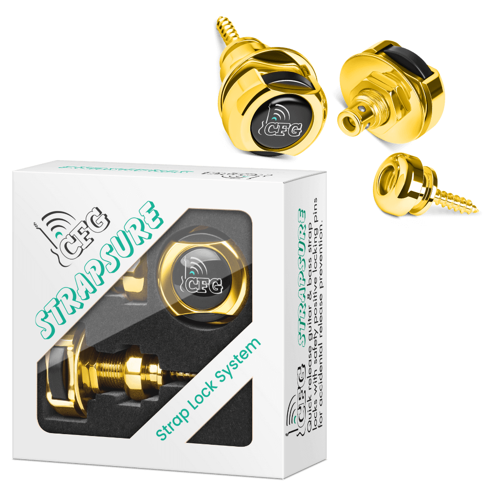 CFG 'StrapSure' Guitar & Bass DoubleDeck QuickRelease Strap Locks