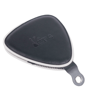 CFG pick shaped wallet with guitar picks